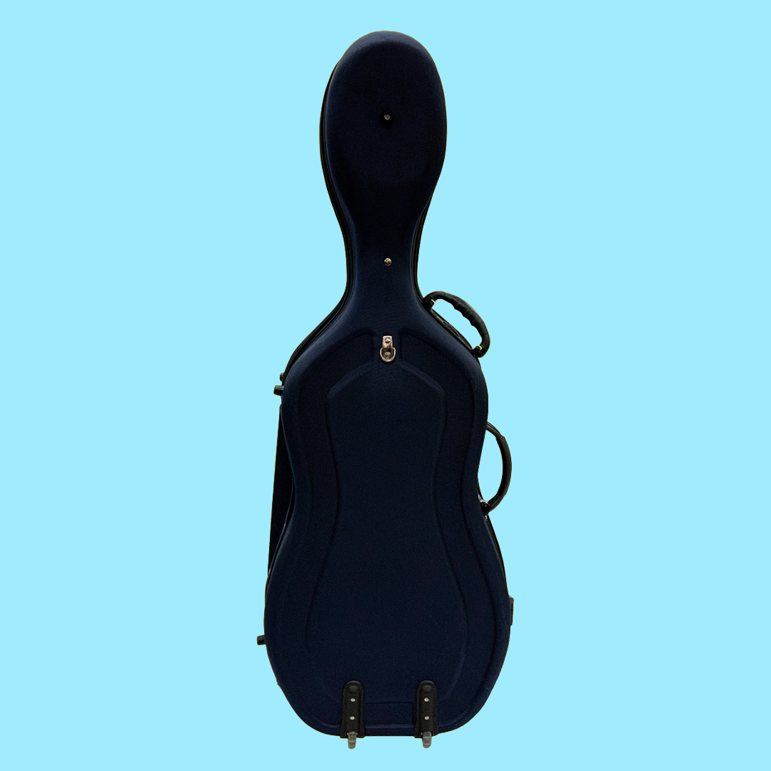 Vivo Baccello Blue Semi-Hard Cello Case - Size 1/2