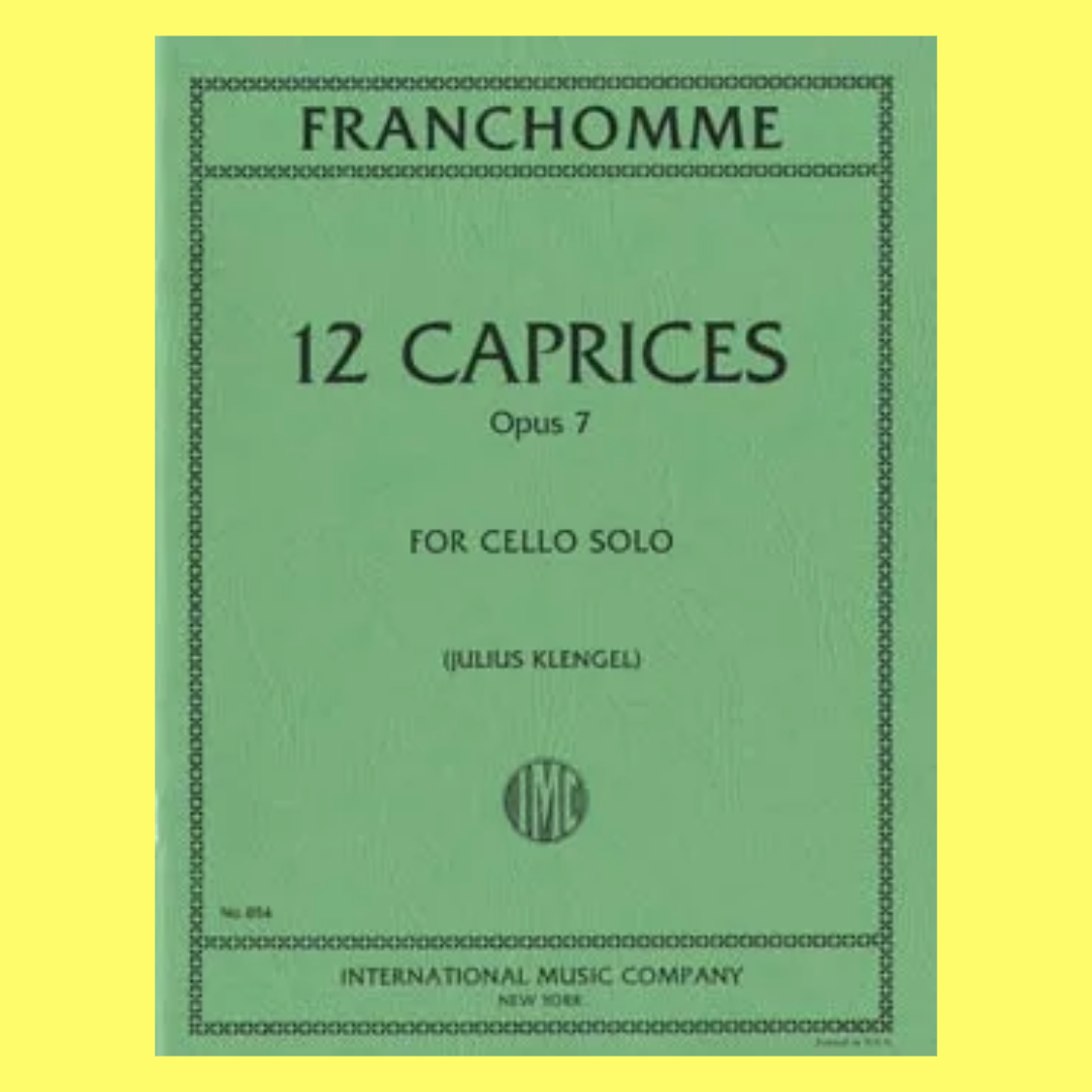 Franchomme - 12 Caprices Op 7 Cello Ed Klengel