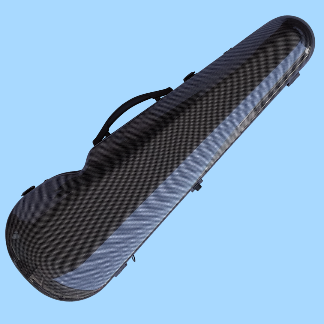 Vivo V203-34BK2 Polycarbonate Shaped Case to suit 3/4 Violin / 13" Viola - Patterned Black