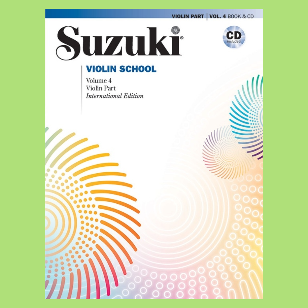 Suzuki Violin School - Violin Part Volume 4 Book with Cd