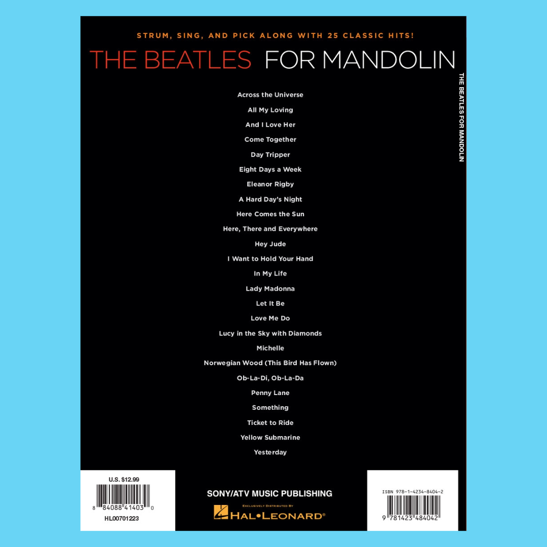 The Beatles For Mandolin Songbook