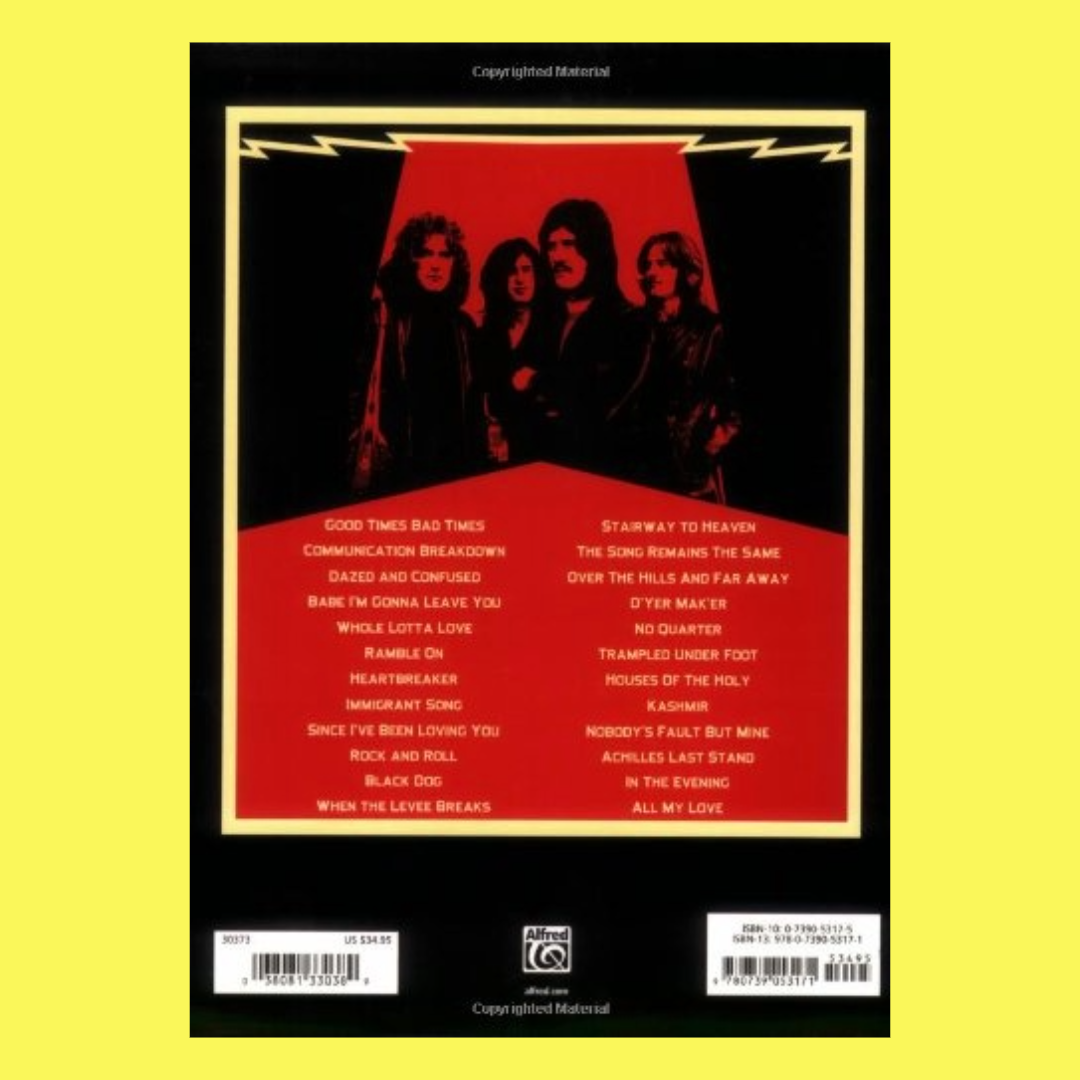 Led Zeppelin - Mothership Guitar Tab Book