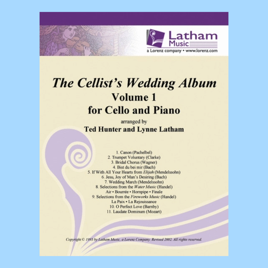 The Cellists Wedding Album Volum 1 For Cello Book with Piano Accompaniments