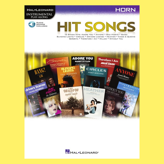 Hit Songs For Horn Play Along Book/Ola