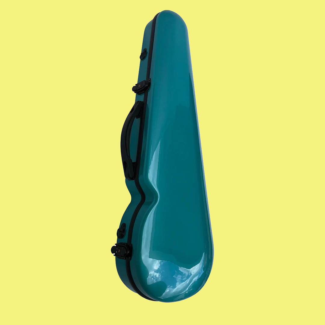 Vivo V203-34GR1 Polycarbonate Shaped Case to suit 3/4 Violin / 13" Viola - Teal Green