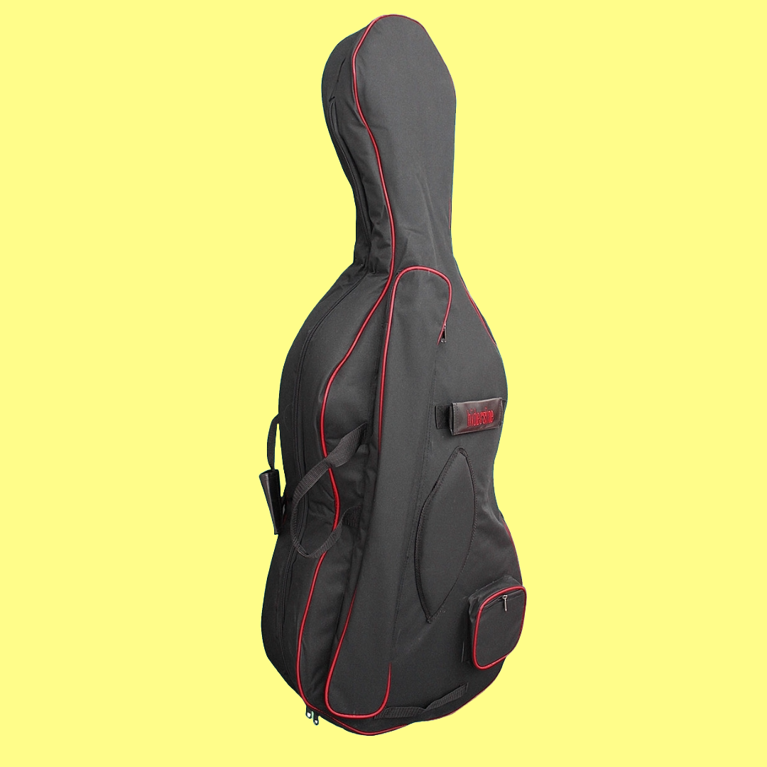 Hidersine Piacenza Cello Outfit 4/4 with Deluxe Padded Bag Bow & Rosin