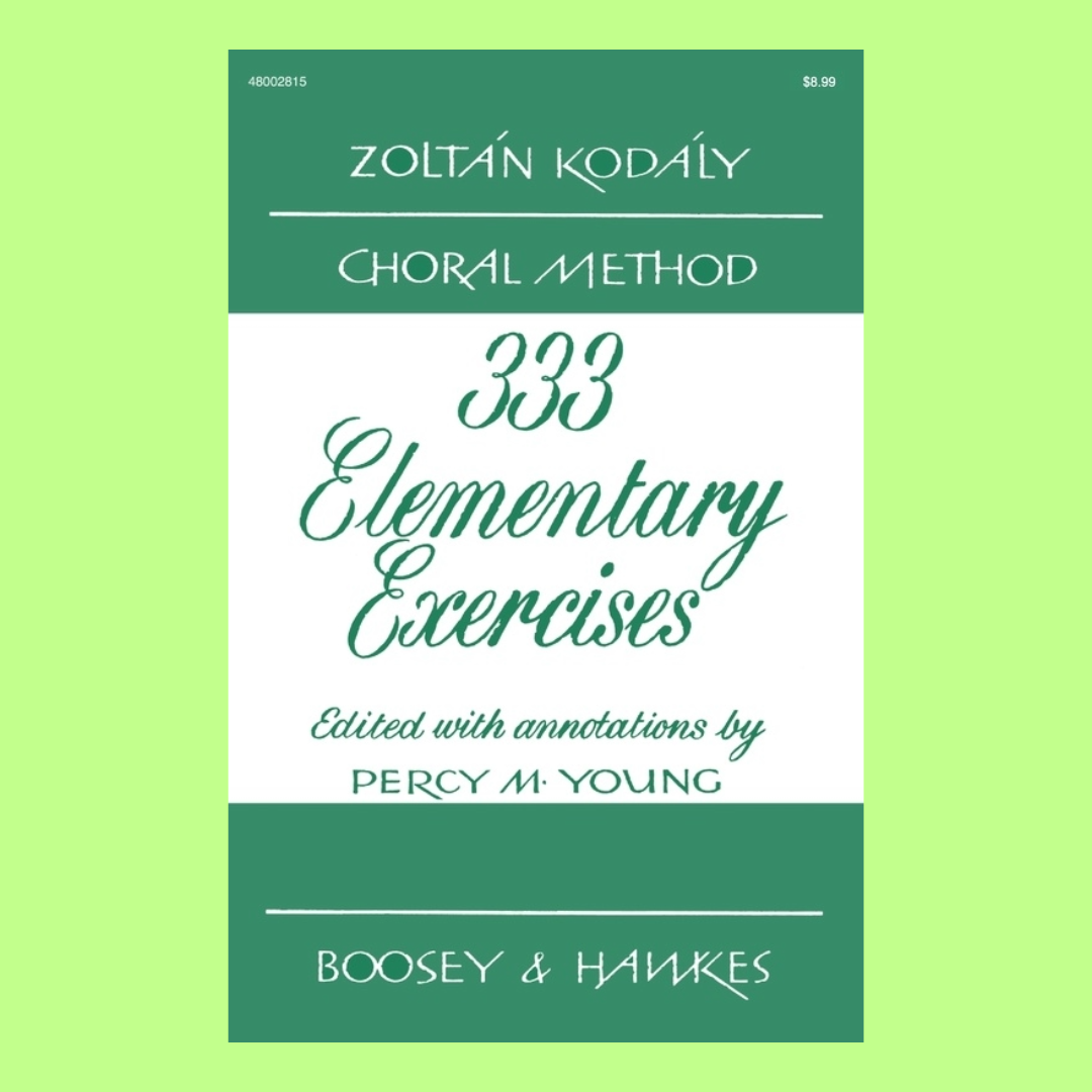 Boosey & Hawkes - 333 Elementary Exercises in Sight Singing Book