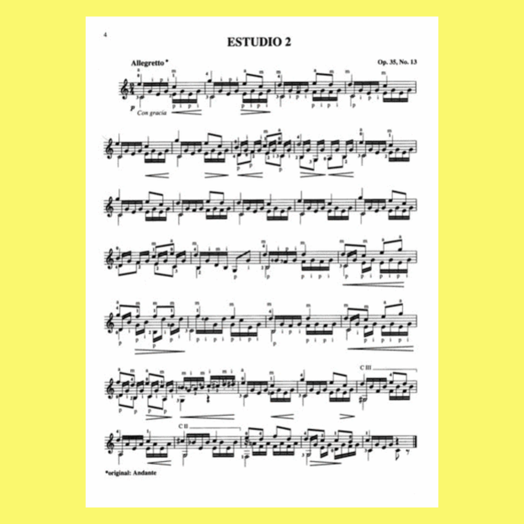 Fernando Sor - 20 Studies For The Guitar Book