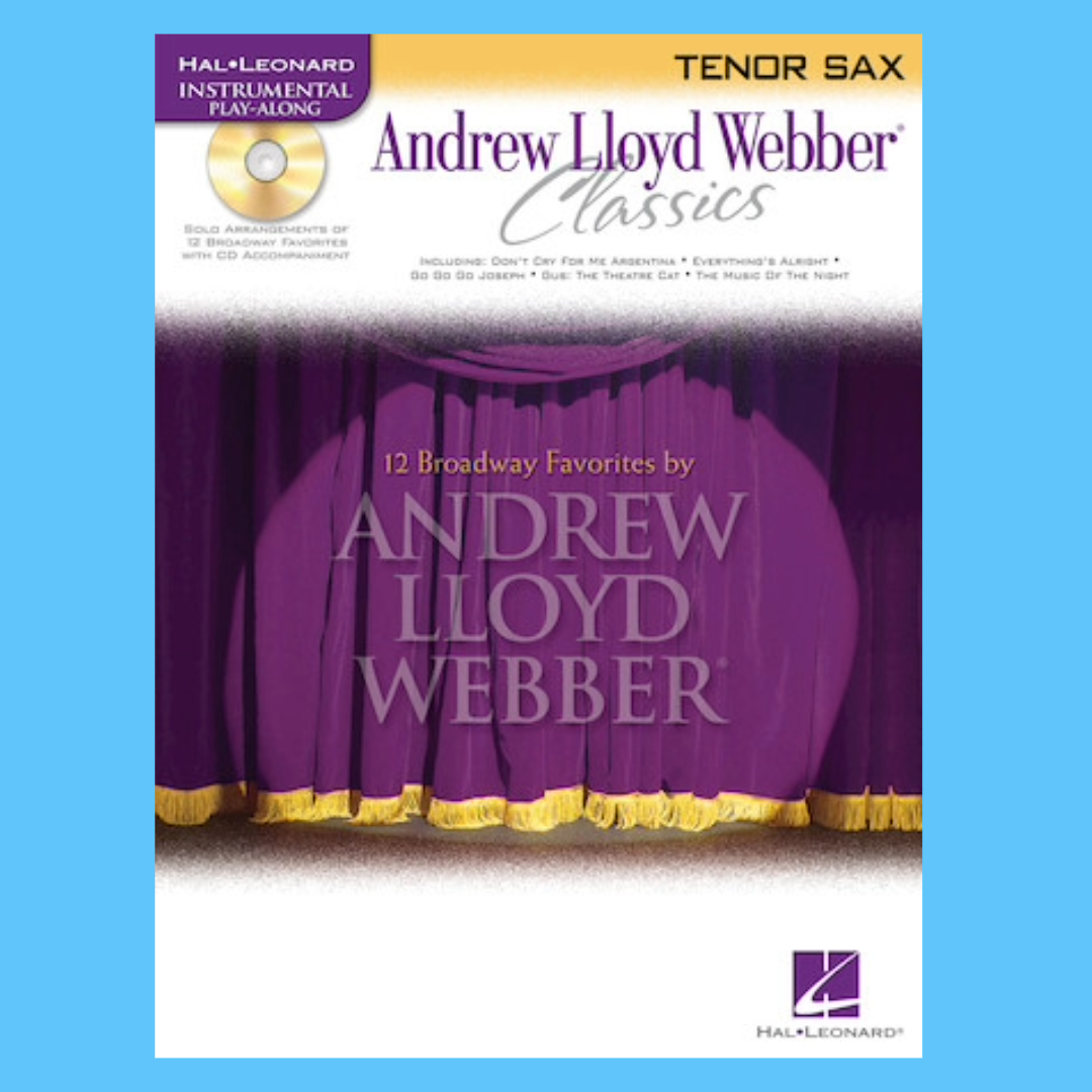 Andrew Lloyd Webber Classics - Tenor Saxophone Play Along Book/Cd