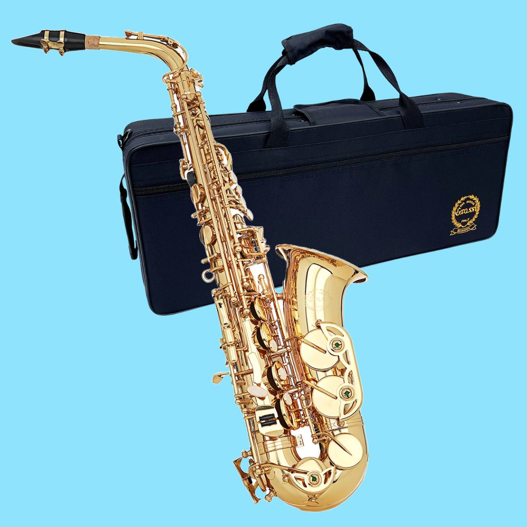 Grassi SAL700 Gold Lacquer School Series Eb Alto Saxophone (Beginner Saxophone)