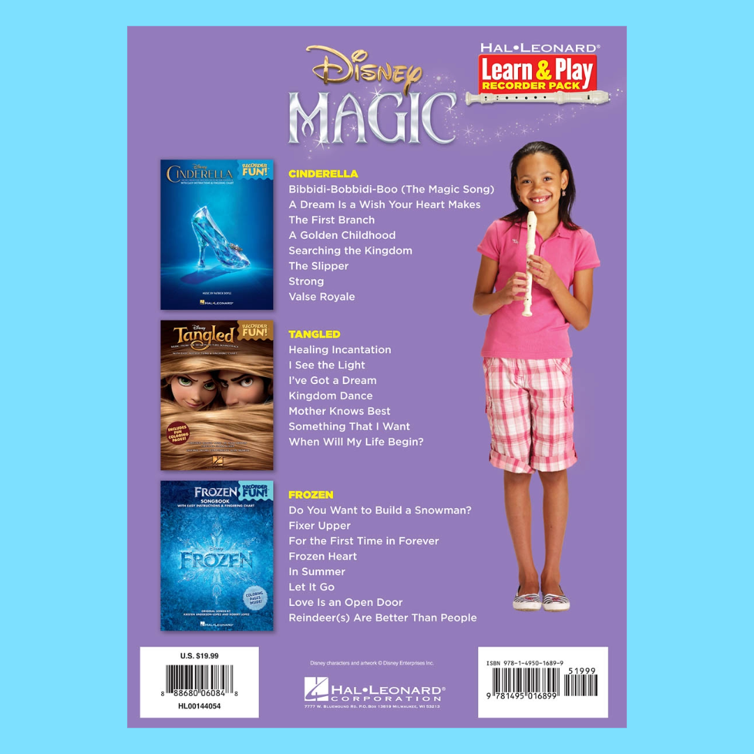 Disney Magic Learn & Play Book And Recorder Pack