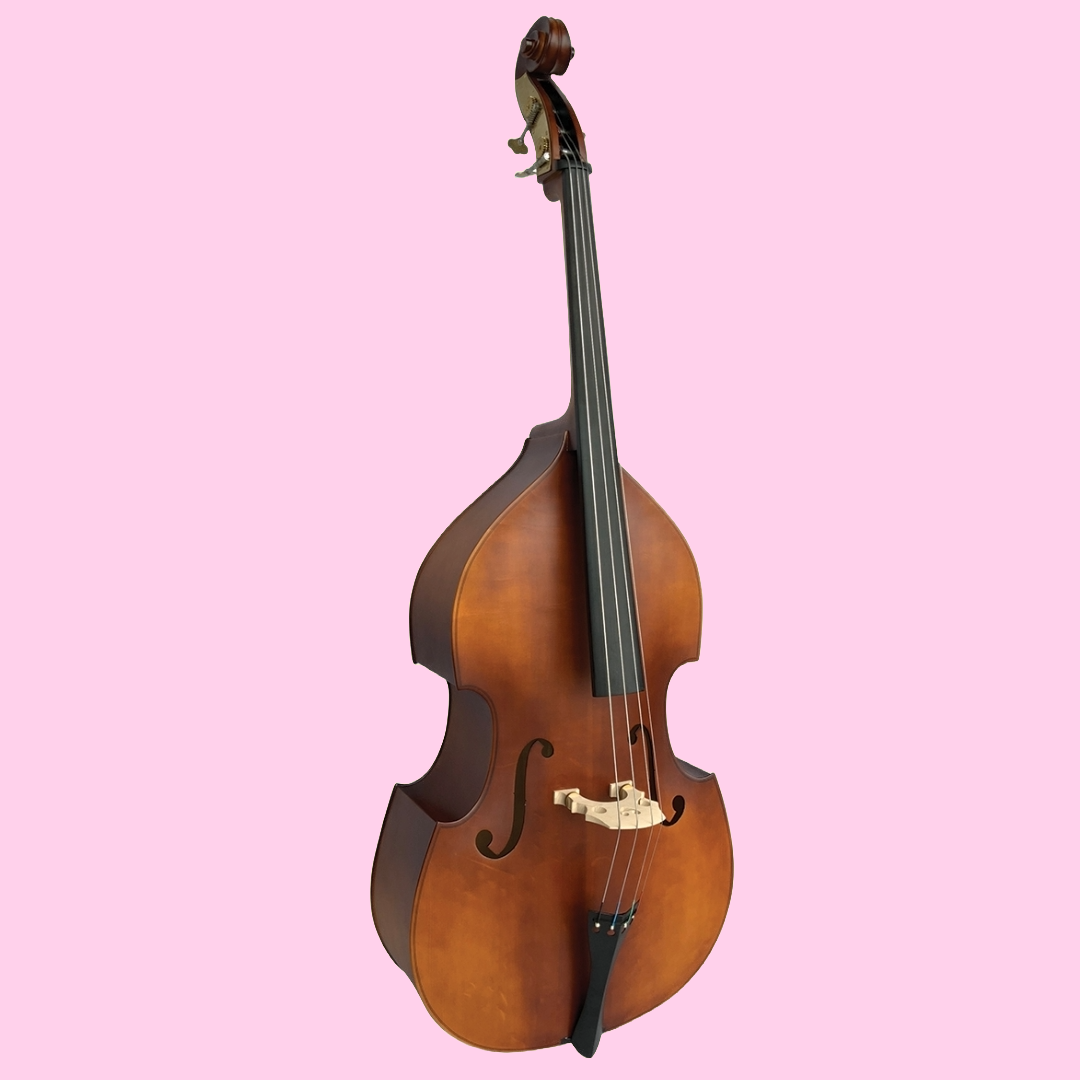 Vivo VIBSL1-18 Neo Plus 1/8 Antique Finish Double Bass Solid Top with Bow & Padded Bag