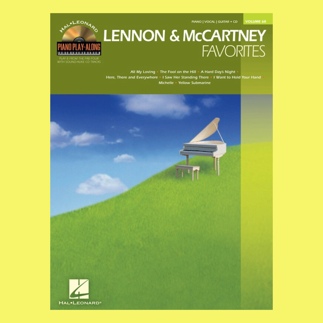 Lennon & McCartney Favourites Piano Vocal Guitar Play Along Volume 68 Book/Cd