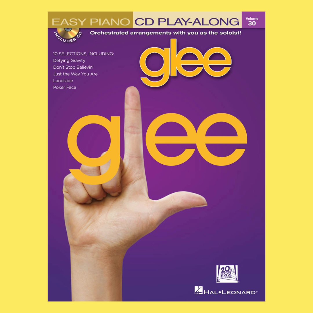 Glee Easy Piano Play Along Volume 30 Book/Cd