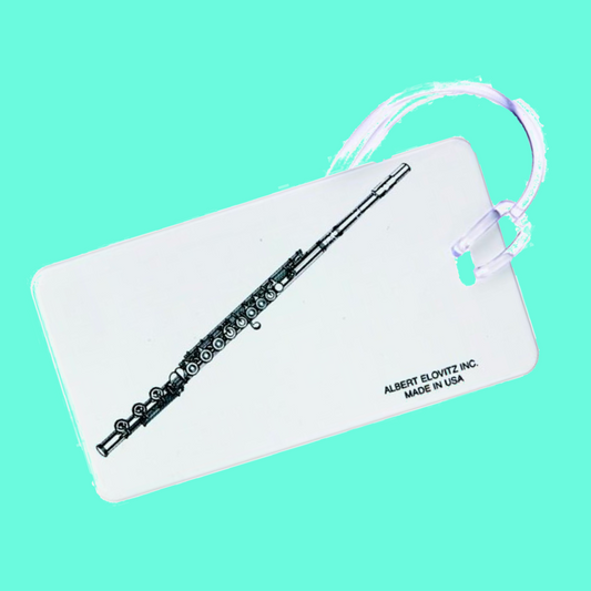 Plastic Id Tag - Flute Design