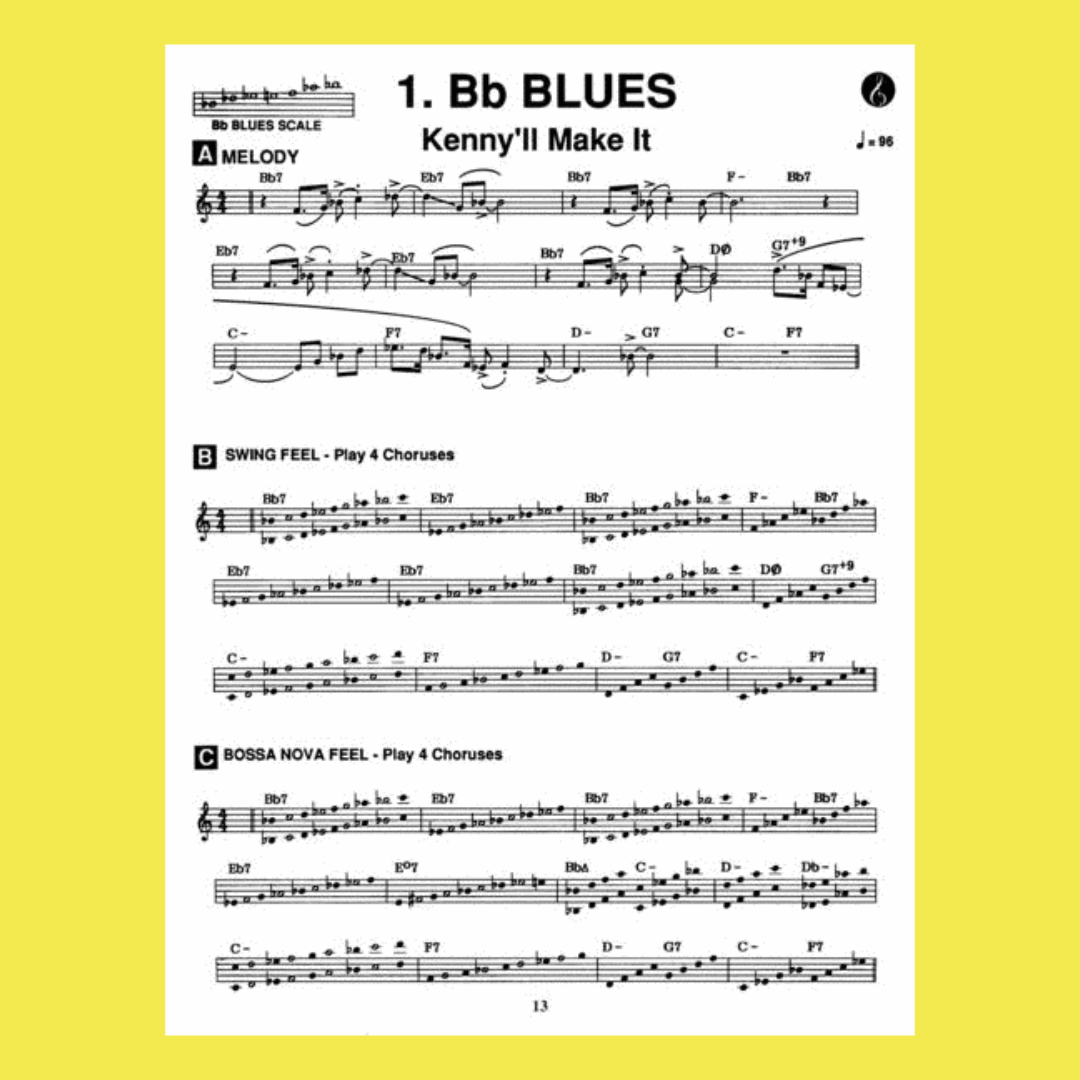 Blues In All Keys Volume 42 - For All Instruments Book/Cd