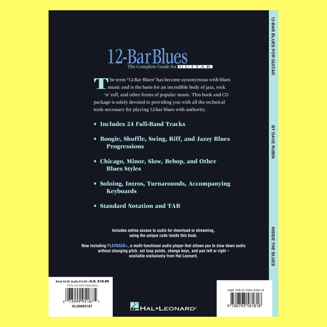 12 Bar Blues Complete Guide For Guitar Book/Ola