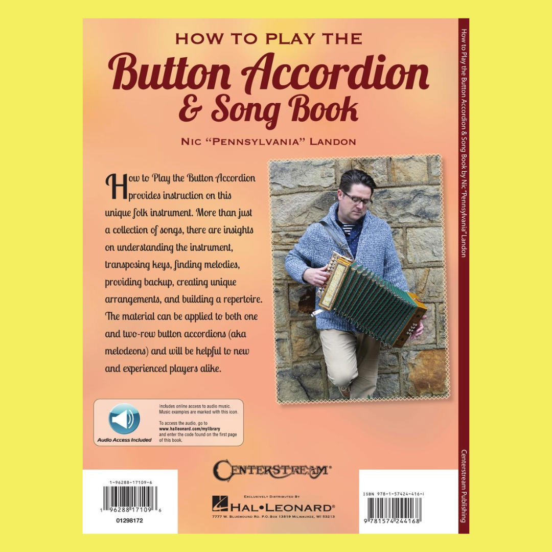 How to Play the Button Accordion & Song Book (Book/Ola)