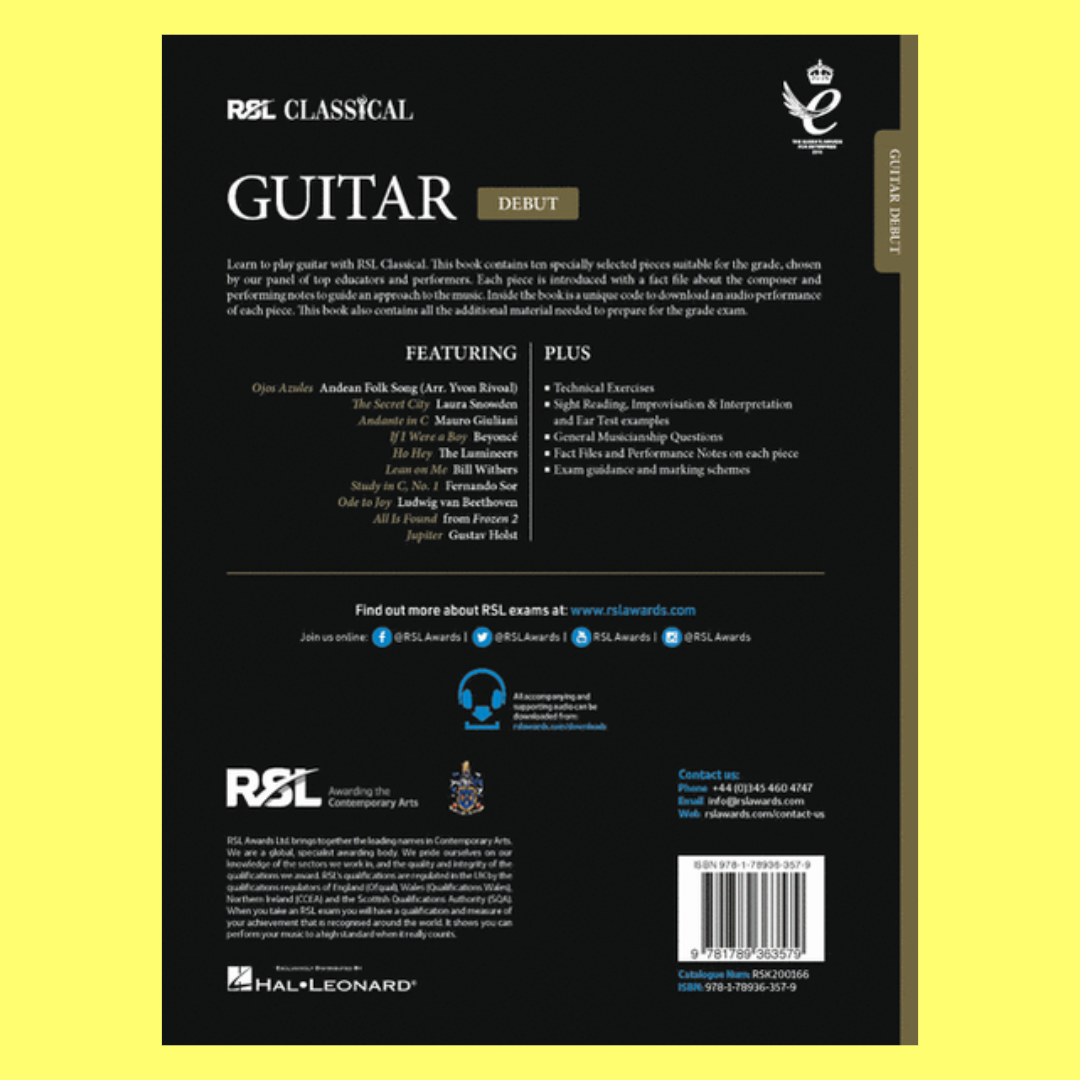 Rockschool Classical Guitar - Debut Book (2022+)