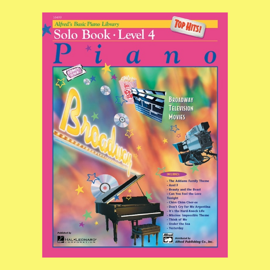 Alfred's Basic Piano Library - Top Hits Solo Level 4 Book