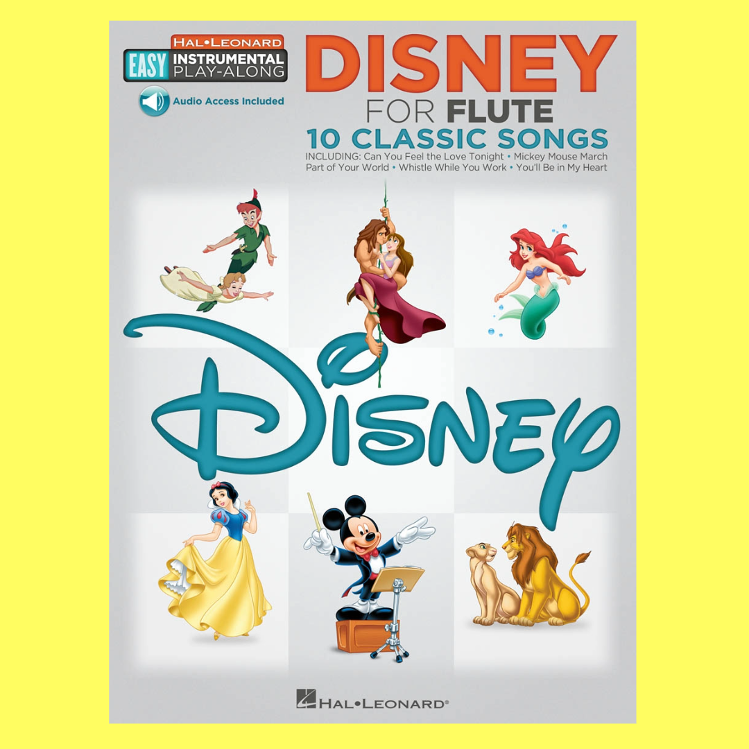 Disney For Flute Easy Instrumental Play Along Book/Ola