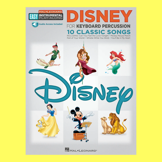 Disney For Keyboard Percussion Easy Instrumental Play Along Book/Ola