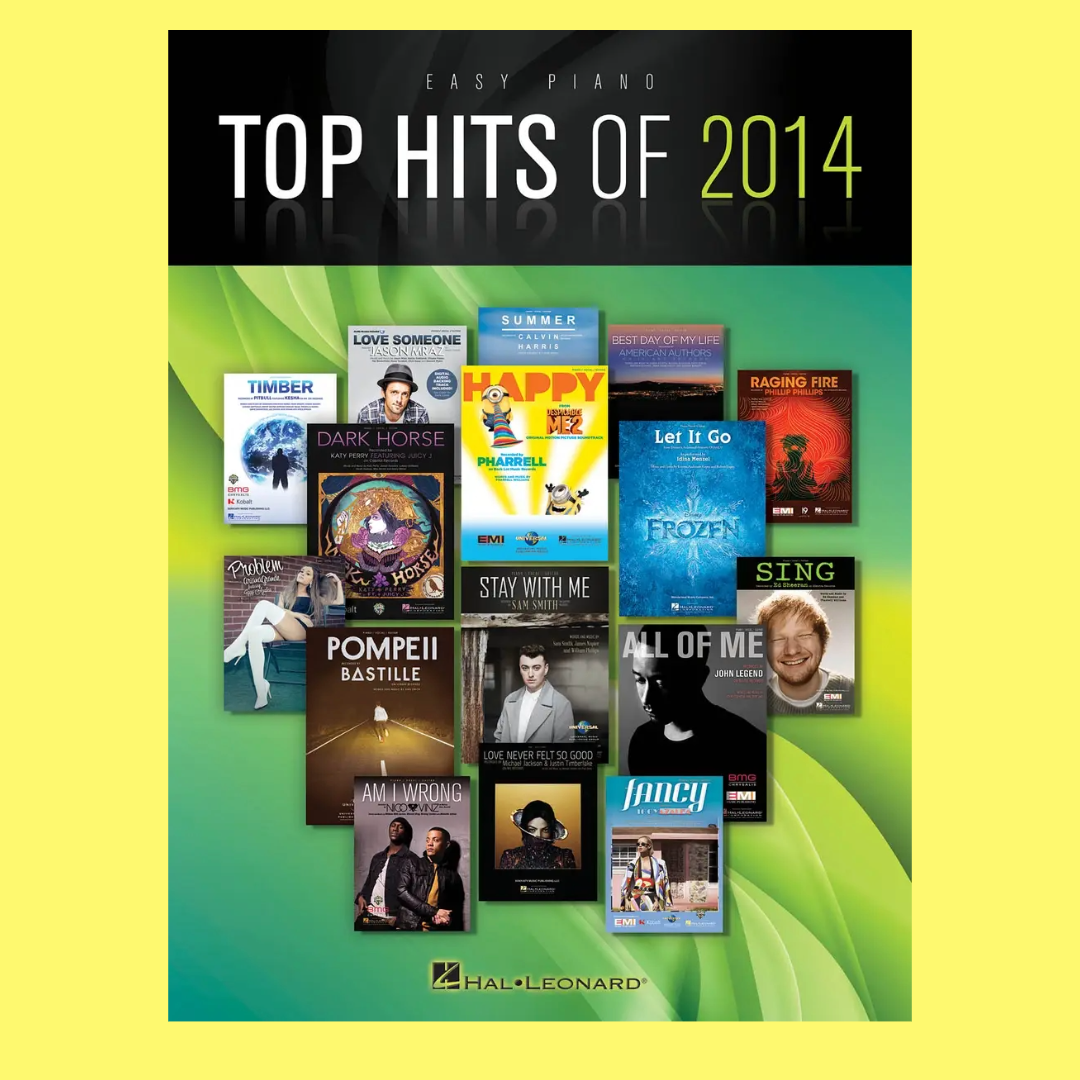 Top Hits Of 2014 Easy Piano Book