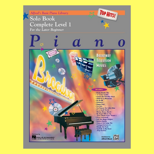 Alfred's Basic Piano Library - Top Hits Solo Book Complete Level 1 (1A/1B)