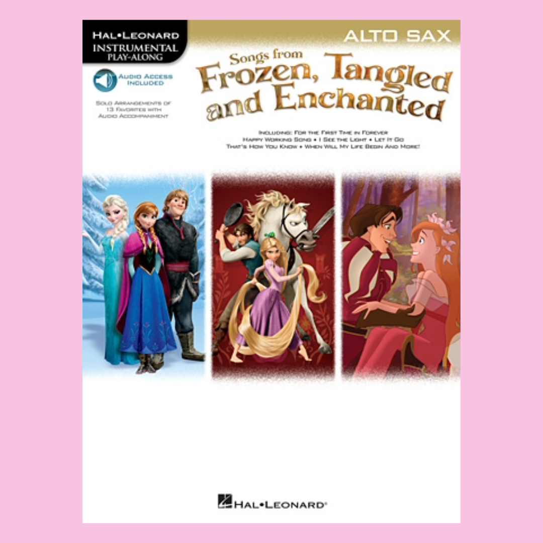 Songs From Frozen, Tangled, & Enchanted Alto Saxophone Book/Ola