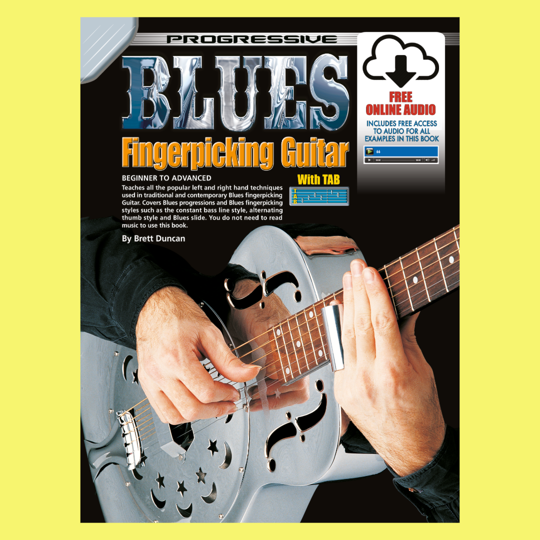 Progressive Blues Fingerpicking Guitar Book/Ola