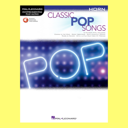 Classic Pop Songs For Horn Play Along Book/Ola