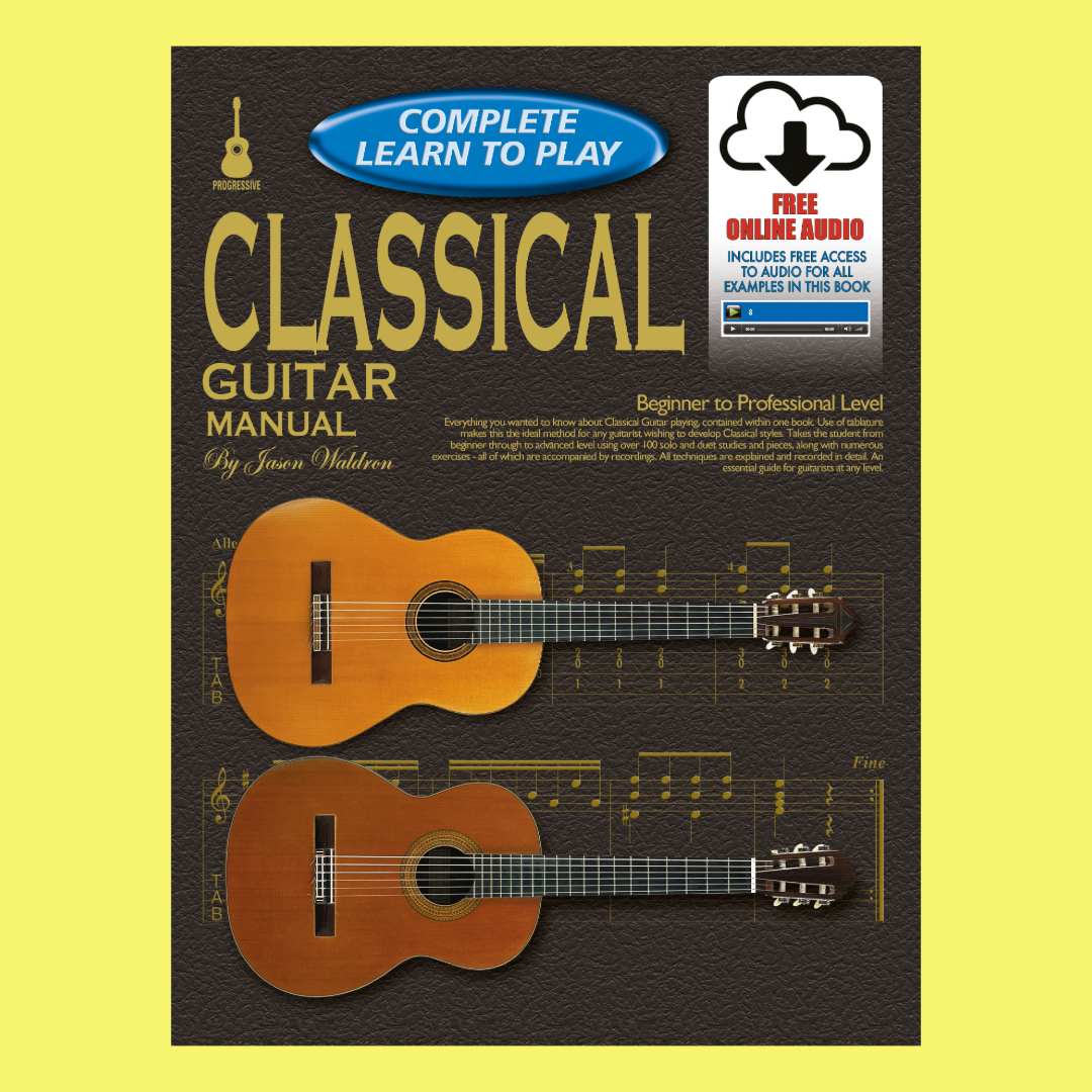 Progressive Complete Learn To Play Classical Guitar Manual Book/Ola