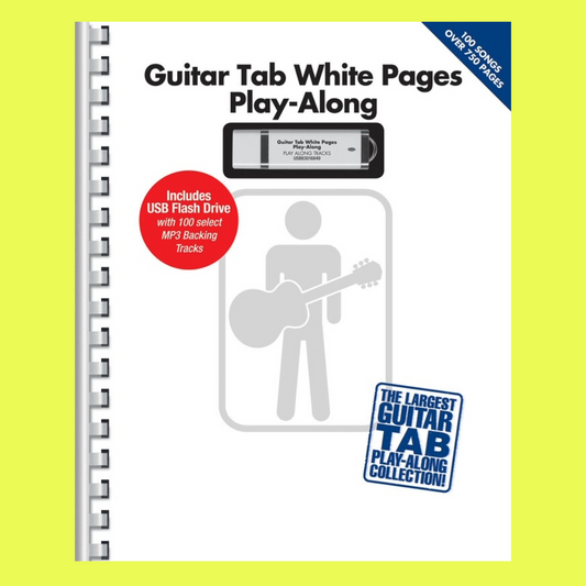 Guitar Tab White Pages Play Along Book/Usb (100 Songs)