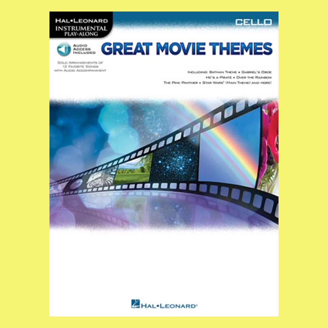 Great Movie Themes Cello Play Along Book/Ola