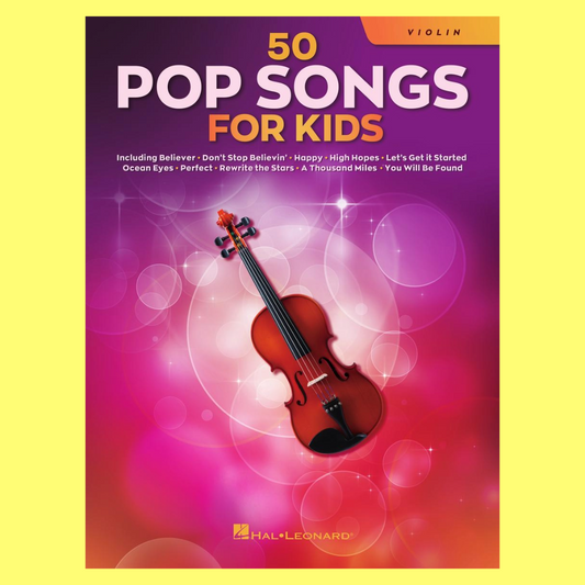 50 Pop Songs for Kids for Violin Book