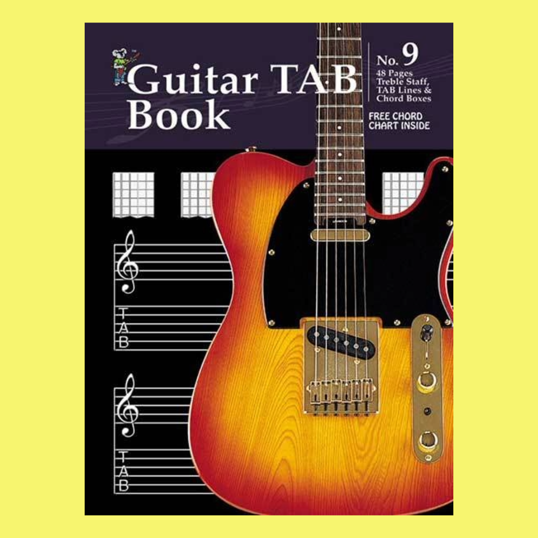 Progressive Manuscript Book 9 (Tab/Staff/Lines/Chords/48 Pages)