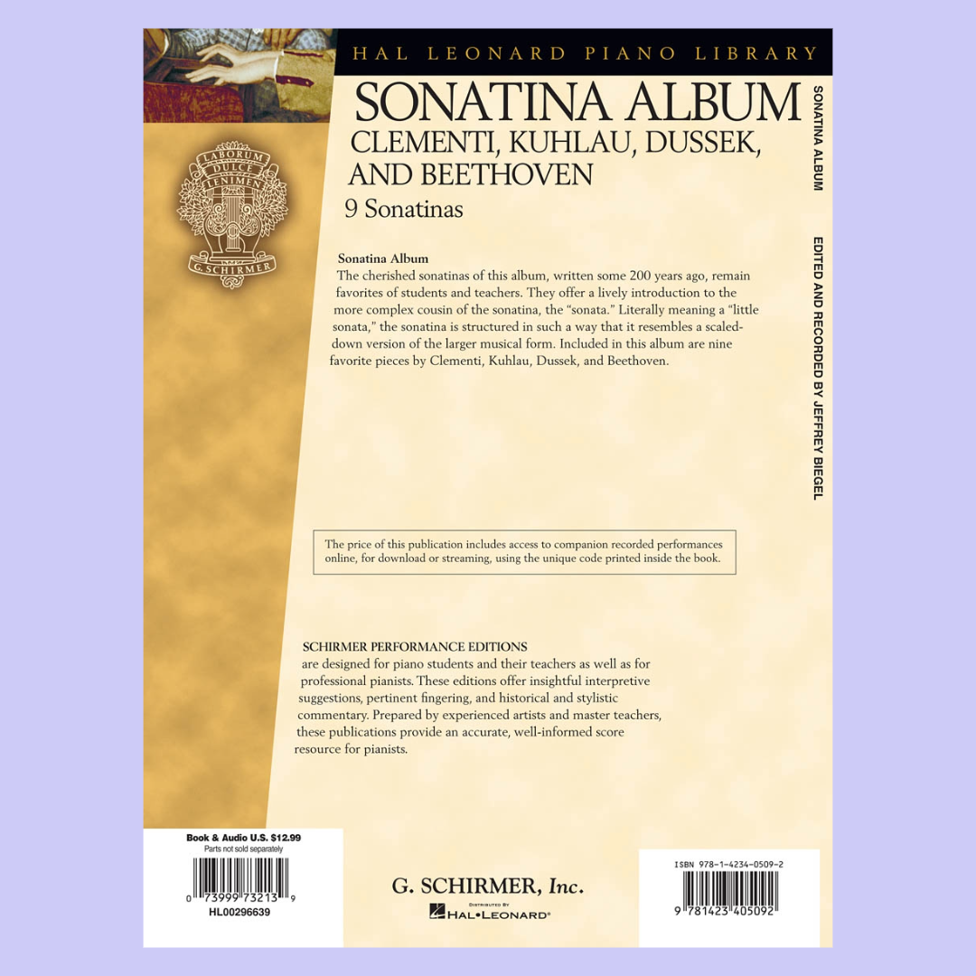 Hal Leonard Piano Library - Sonatina Album Book/Ola