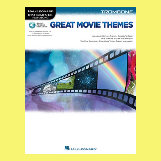 Great Movie Themes Trombone Play Along Book/Ola