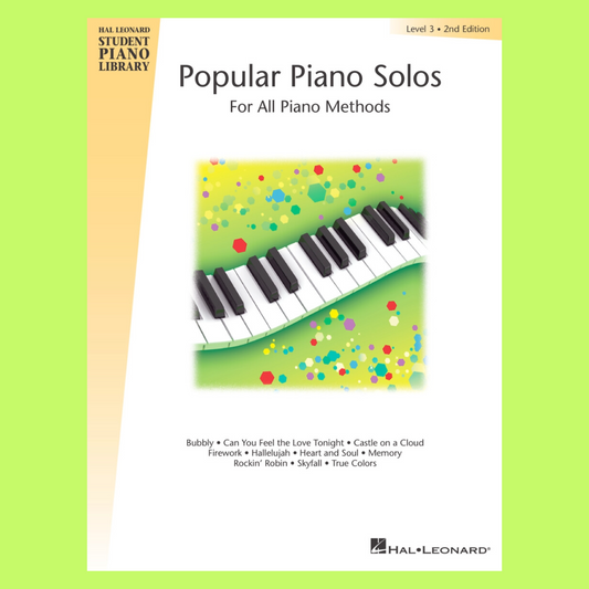 Hal Leonard Student Piano Library - Popular Piano Solos Level 3 Book