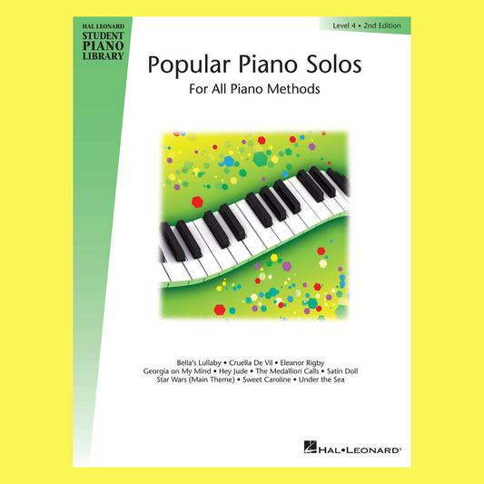 Hal Leonard Student Piano Library - Popular Piano Solos Level 4 Book