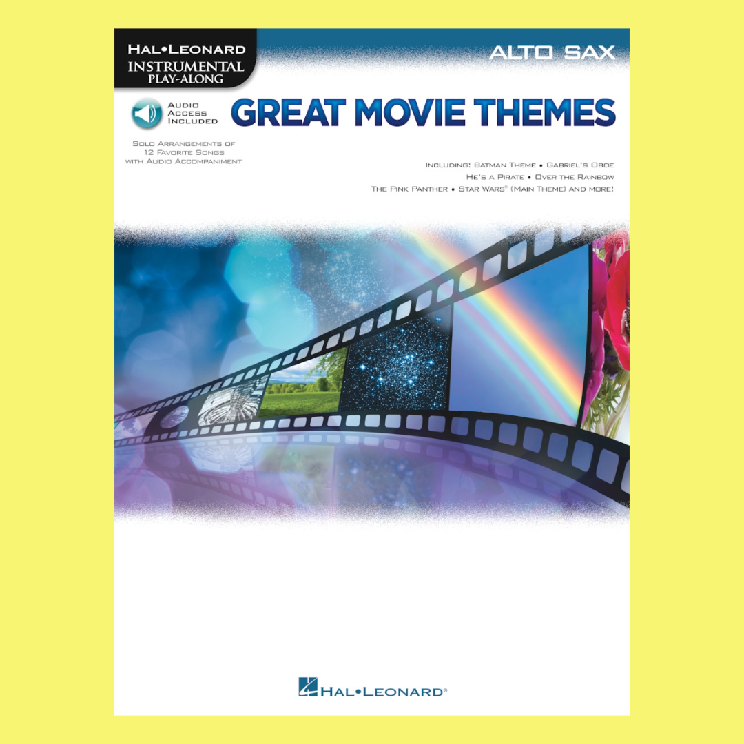 Great Movie Themes Alto Saxophone Play Along Book/Ola