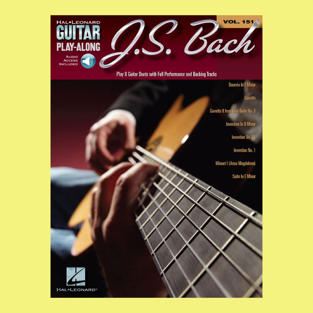 J.S. Bach Guitar Play Along Volume 151 Book/Ola