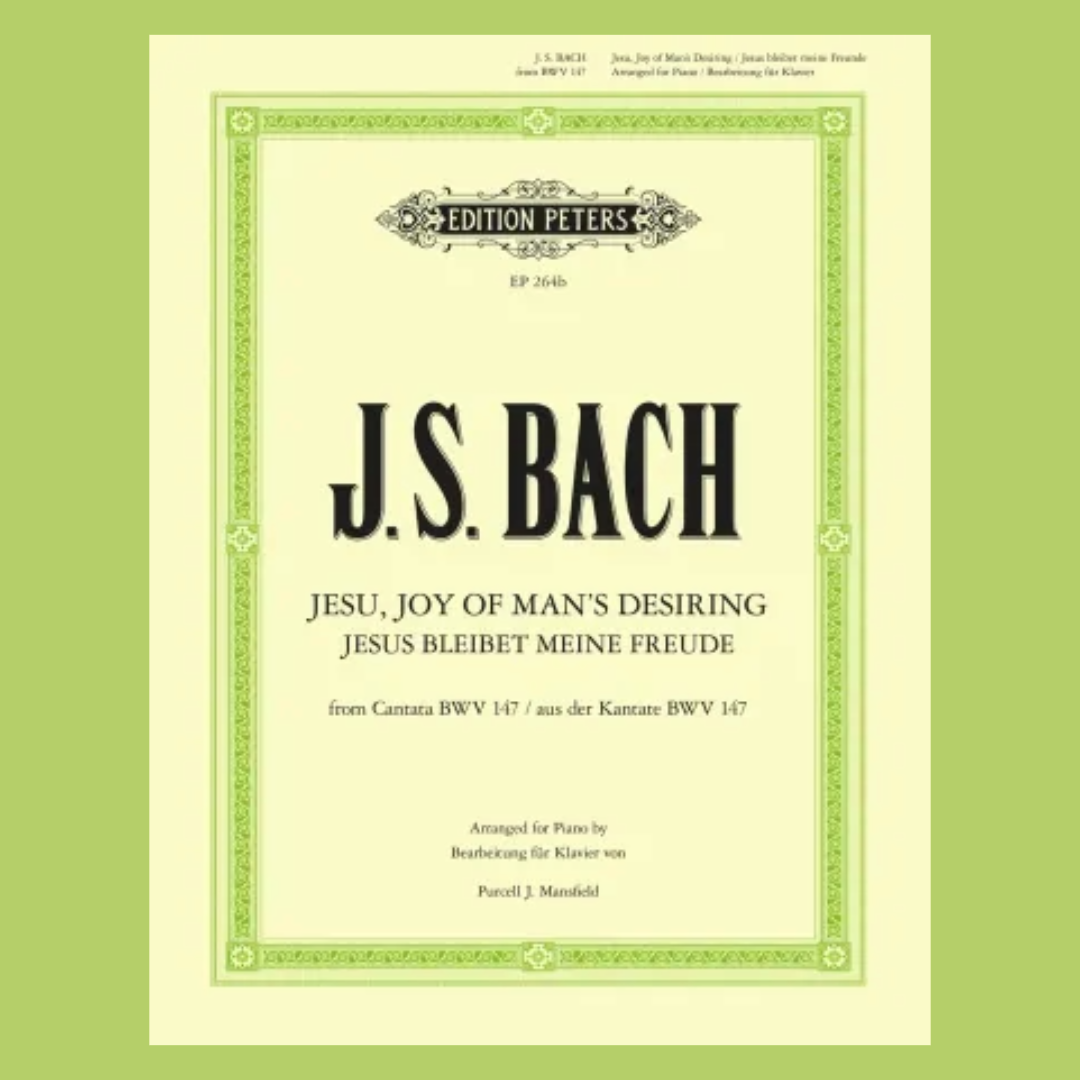 J.S Bach - Jesu Joy Of Mans Desiring BWV 147 Piano Book