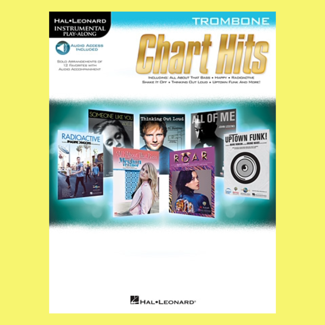 Chart Hits Trombone Play Along Book/Ola