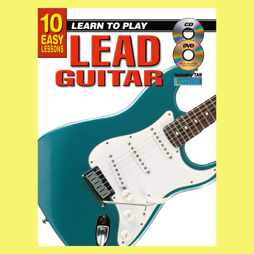 10 Easy Lessons Learn To Play Lead Guitar Book/Olm