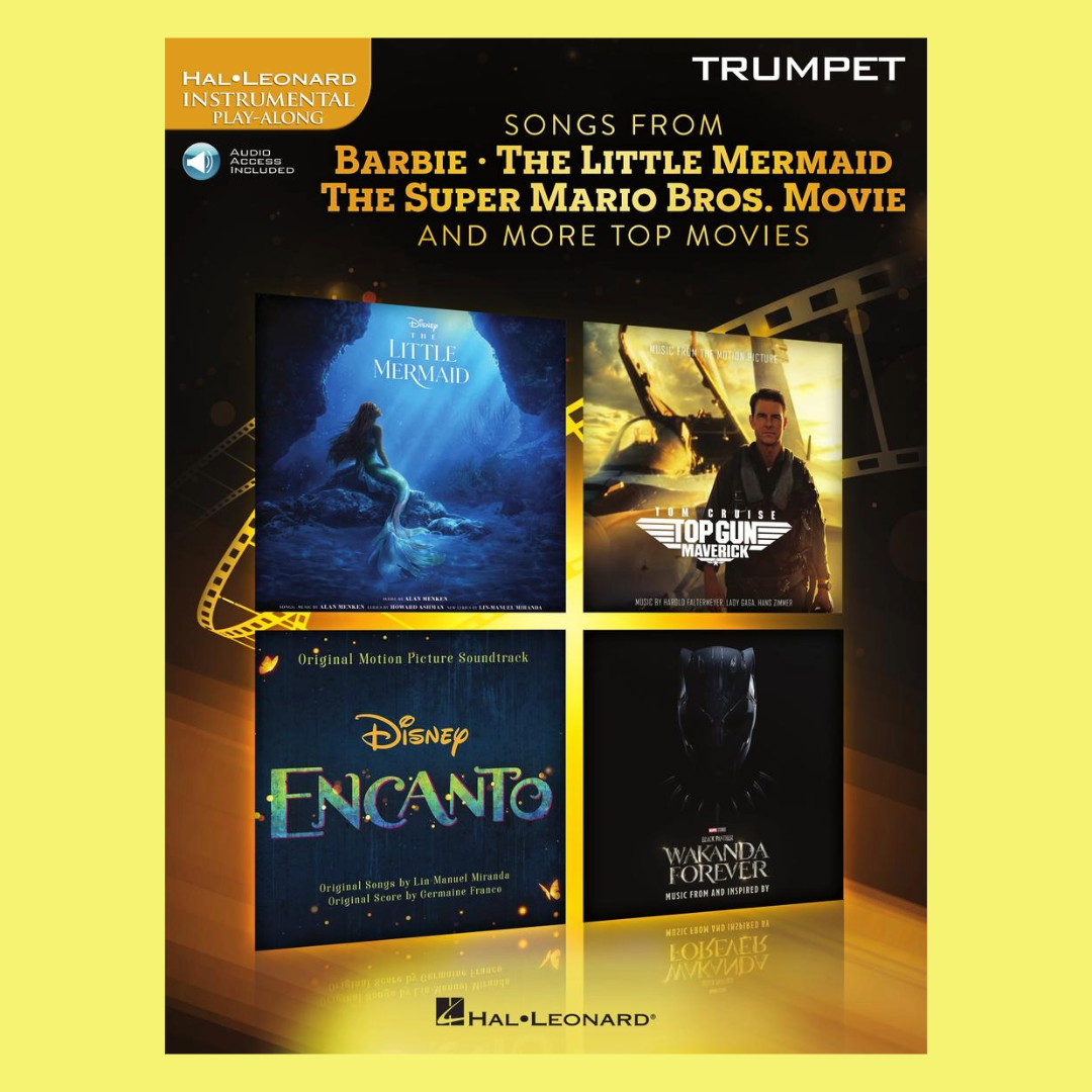 Songs from Barbie, Little Mermaid, Super Mario Bros Movies Trumpet Book/Ola