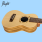 Flight DUC525 Concert Ukulele with Solid Spuce/Zebrawood and Padded Gig Bag