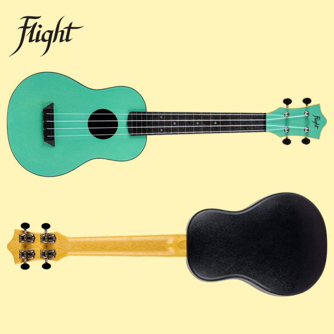 Flight TUC-35 Light Blue Travel Concert Ukulele with Travel Bag