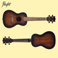 Flight DUC380 Amber Concert Ukulele with Gig Bag