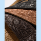 Franklin Embossed 2.5" Caramel Suede with Pebbled Chocolate Glove Leather End Guitar Strap